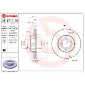 Bremssatz (2 Bremsscheiben) BREMBO - 09.5710.10