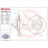 Bremssatz (2 Bremsscheiben) BREMBO - 09.6766.10