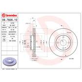 Bremssatz (2 Bremsscheiben) BREMBO - 09.7826.10