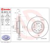 Bremssatz (2 Bremsscheiben) BREMBO - 09.8315.10