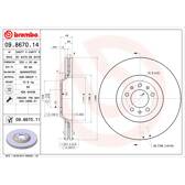 Bremsscheibe (pro Einheit) BREMBO - 09.8670.11
