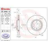 Bremssatz (2 Bremsscheiben) BREMBO - 09.9369.10