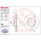 Bremssatz (2 Bremsscheiben) BREMBO - 09.9464.11