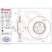 Bremsscheibe (pro Einheit) BREMBO - 09.9818.10