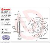 Bremssatz (2 Bremsscheiben) BREMBO - 09.A047.21