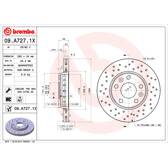 Bremssatz (2 Bremsscheiben) BREMBO - 09.A727.1X