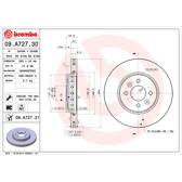 Bremssatz (2 Bremsscheiben) BREMBO - 09.A727.31
