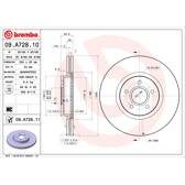Bremsscheibe (pro Einheit) BREMBO - 09.A728.11
