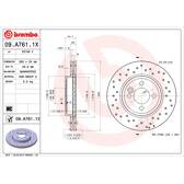Bremssatz (2 Bremsscheiben) BREMBO - 09.A761.1X