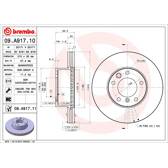 Bremsscheibe (pro Einheit) BREMBO - 09.A917.10
