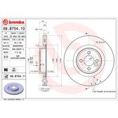 Bremssatz (2 Bremsscheiben) BREMBO - 09.B754.11