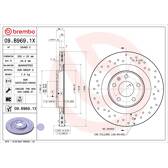 Bremssatz (2 Bremsscheiben) BREMBO - 09.B969.1X