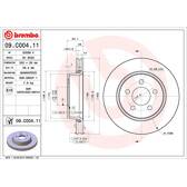 Bremssatz (2 Bremsscheiben) BREMBO - 09.C004.11