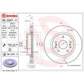 Bremssatz (2 Bremsscheiben) BREMBO - 09.C047.11