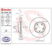 Bremsscheibe vorne BREMBO - 09.C240.20