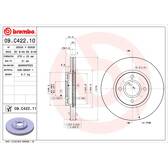 Bremssatz (2 Bremsscheiben) BREMBO - 09.C422.11