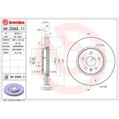 Bremssatz (2 Bremsscheiben) BREMBO - 09.D392.11