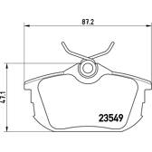 Bromsbelägg bak BREMBO - P 54 023