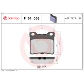 Bromsbelägg bak BREMBO - P 61 058