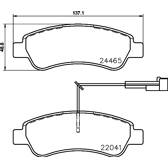 Bromsbelägg bak BREMBO - P 61 125