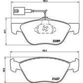 Bromsbelägg fram BREMBO - P 23 077