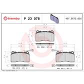 Bromsbelägg fram BREMBO - P 23 078