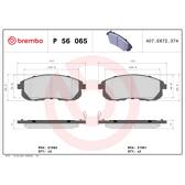 Bromsbelägg fram BREMBO - P 56 065