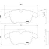 Bromsbelägg fram BREMBO - P 61 106