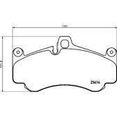 Bromsbelägg fram BREMBO - P 65 032