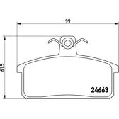 Bromsbelägg fram BREMBO - P 79 007