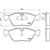 Bromsbelägg fram BREMBO - P 86 013