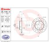Sats om 2 bromsskivor BREMBO - 08.7165.1X