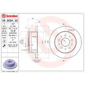 Sats om 2 bromsskivor BREMBO - 08.8094.30