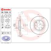 Sats om 2 bromsskivor BREMBO - 08.7238.11
