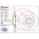 Bromsskiva (per enhet) BREMBO - 09.9915.11