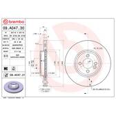 Sats om 2 bromsskivor BREMBO - 09.A047.31