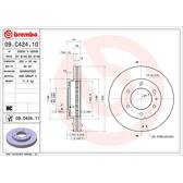Bromsskiva (per enhet) BREMBO - 09.C424.11