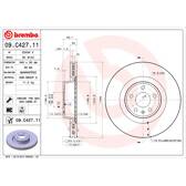 Bromsskiva (per enhet) BREMBO - 09.C427.11