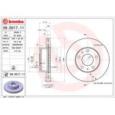 Sats om 2 bromsskivor BREMBO - 09.D017.11