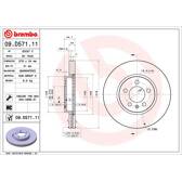 Sats om 2 bromsskivor BREMBO - 09.D571.11