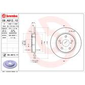 Juego de 2 discos de freno BREMBO - 08.A912.10