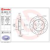 Juego de 2 discos de freno BREMBO - 08.A912.1X
