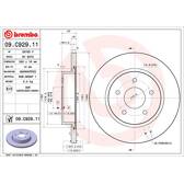 Juego de 2 discos de freno BREMBO - 09.C929.11