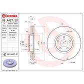 Disco de freio (por unidade) BREMBO - 09.A427.21