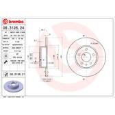 Jeu de 2 disques de frein BREMBO - 08.3126.21