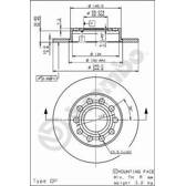 Jeu de 2 disques de frein BREMBO - 08.9136.11