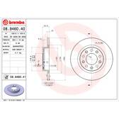 Jeu de 2 disques de frein BREMBO - 08.9460.41