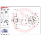 Disque de frein (à l'unité) BREMBO - 08.A141.17