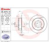 Jeu de 2 disques de frein BREMBO - 08.A273.11