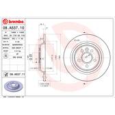Jeu de 2 disques de frein BREMBO - 08.A537.11